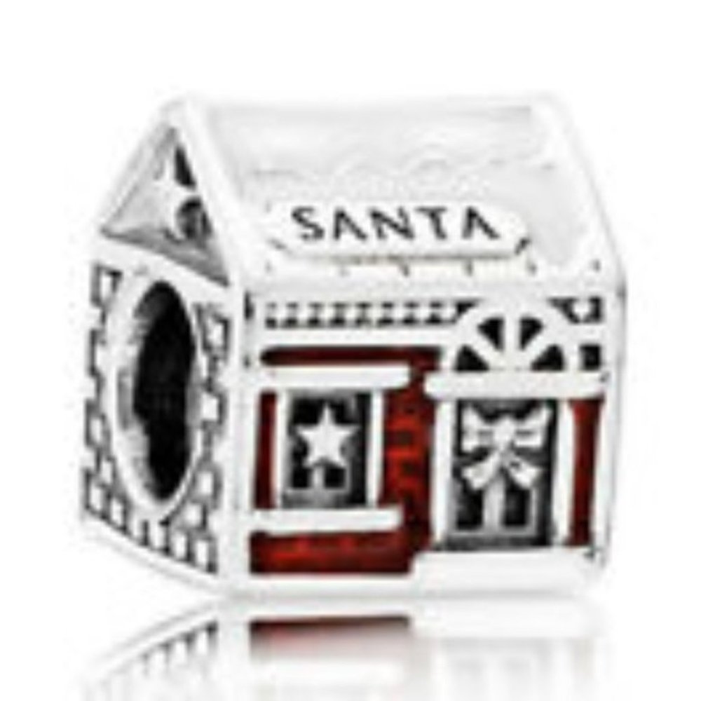 Santa North Pole Charm Bead